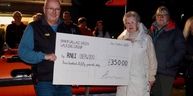 WALKING GROUP SUPPORTS LIFEBOATS